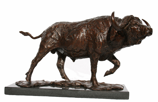 buffalo bronze african fineart